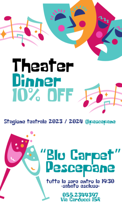 Blu Carpet Pescepane 23 24 Theater Dinner 10% off
